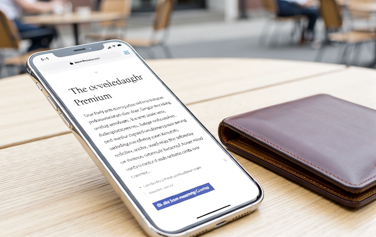 Browsing Blog Pria on mobile